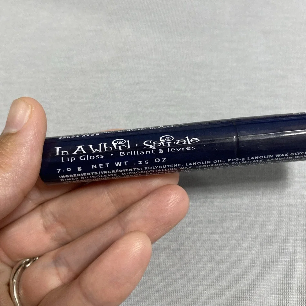 Avon In A Whirl Spiral Lip Gloss Strawberry .25 oz Sealed New